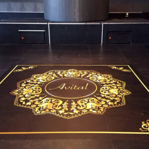 מדבקת רצפה לאירוע